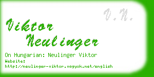 viktor neulinger business card